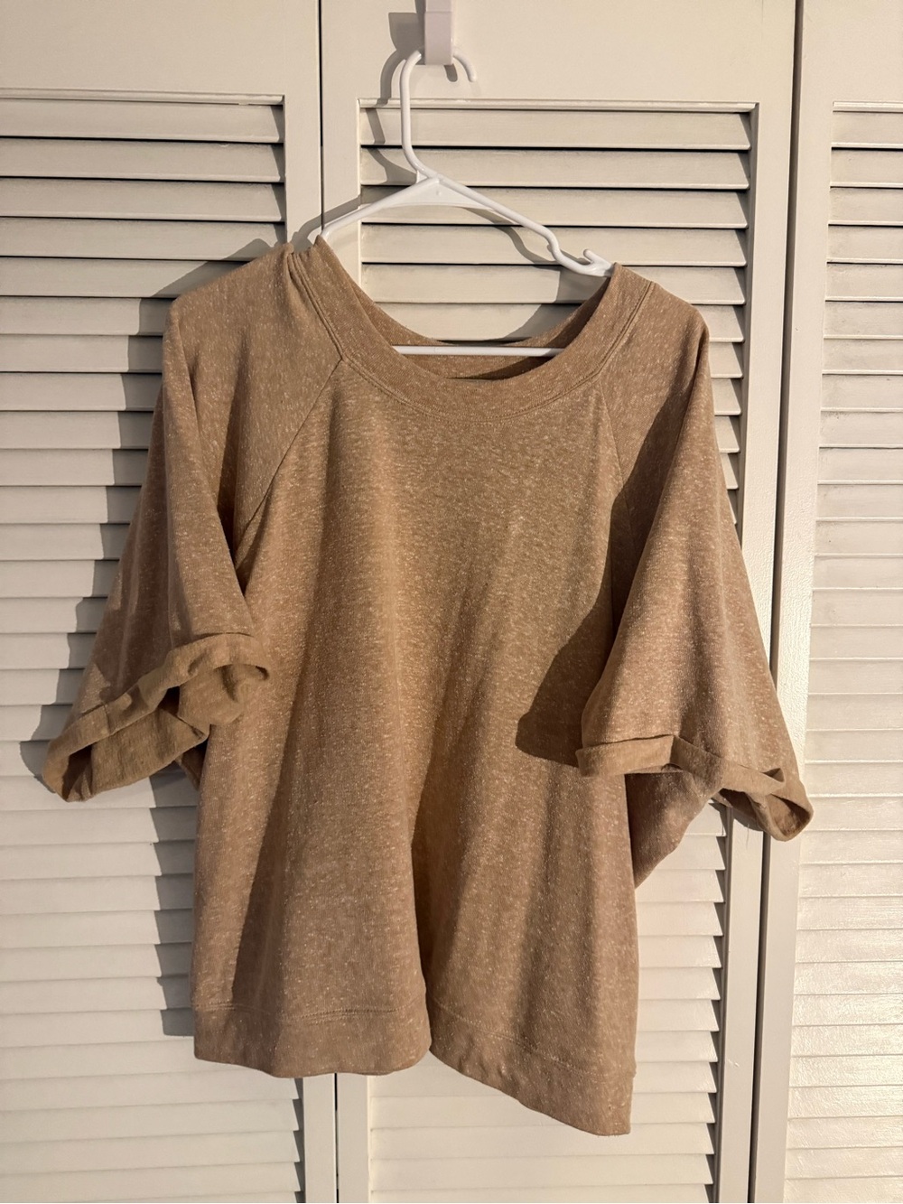 3X Treasure & Bond Beige Crewneck summer sweater